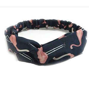 Boho Flamingo Twist Headband